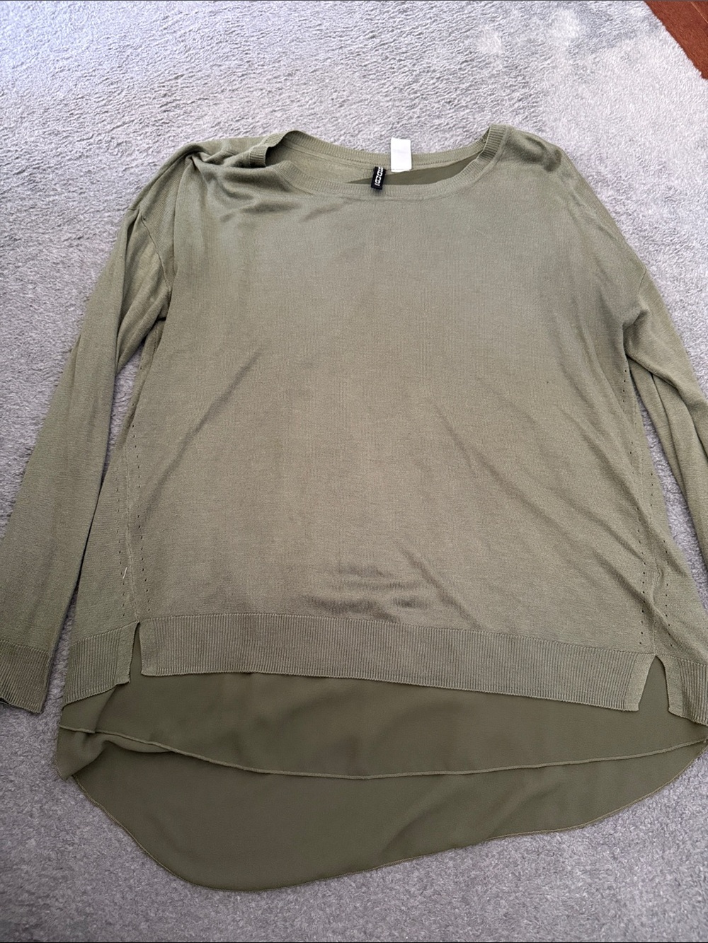 H&M Olive Green Crewneck Sweater